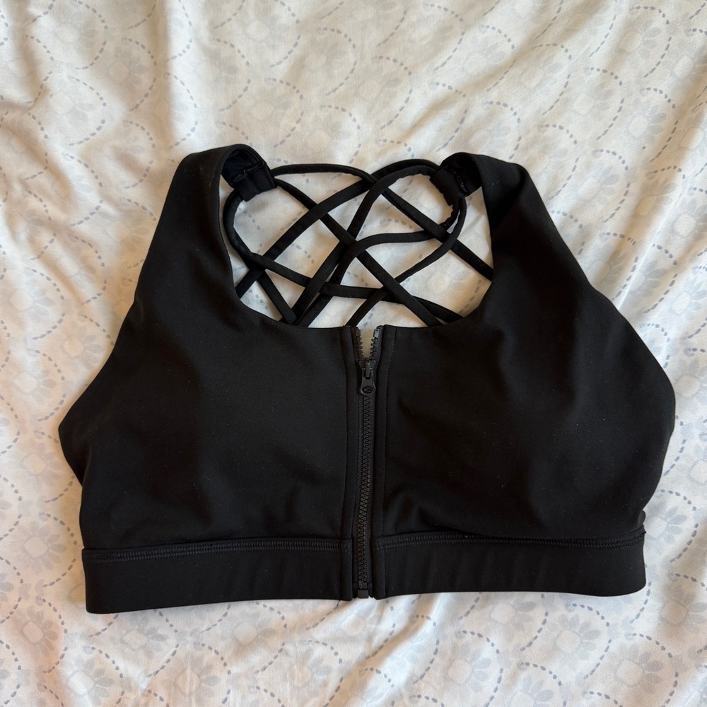 TYC Til You Collapse Sports Bra Front Zip